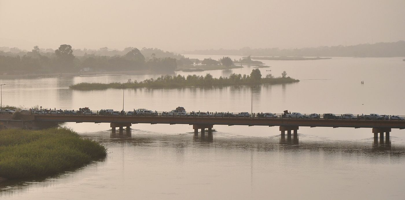 The Kennedy Bridge over the Niger River in Niamey, the capital of Niger, where the three-country Sahel confederation has begun issuing a common passport.