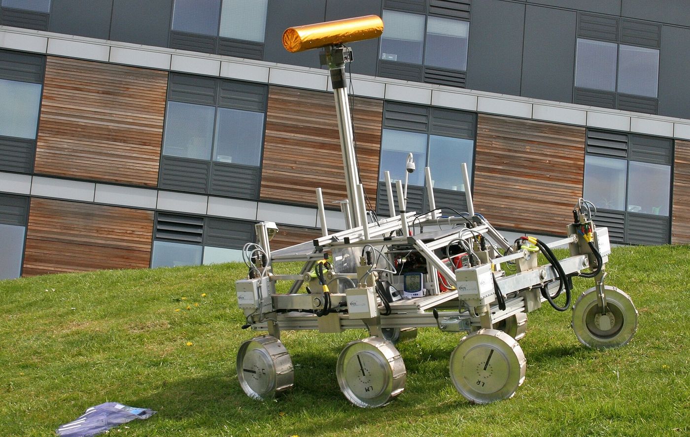 A model of the Rosalind Franklin rover.